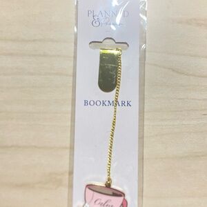 Gold and Pink Planner Bookmark